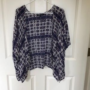 Brandy Melville Purple/White Kimono